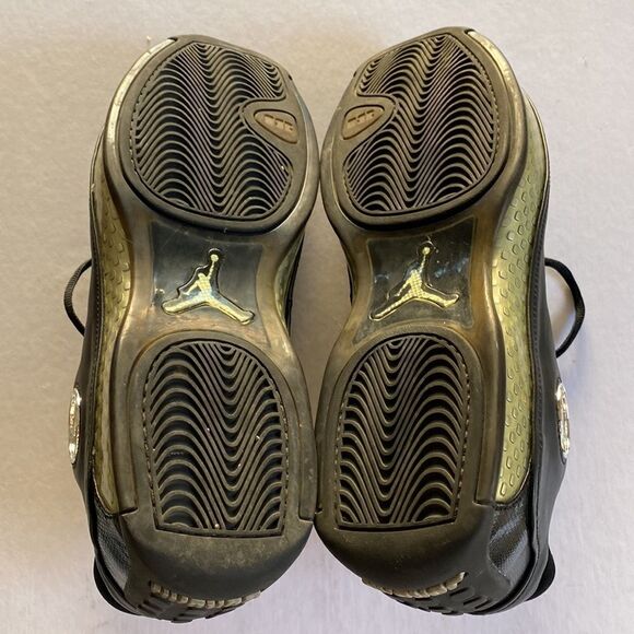 NIKE AIR JORDAN 18 Low Black Chrome 306151 001 Basketball Shoes Size 12 - Picture 6 of 7